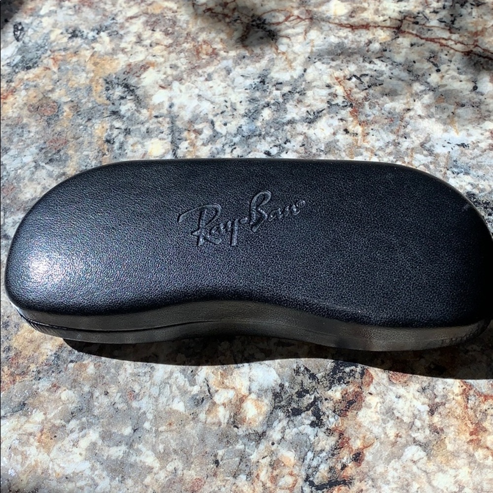 Ray Ban Black Leather Sunglasses Case